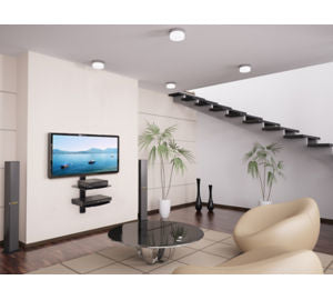 Av Wall Shelf Dual W/Glass