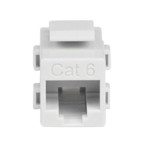 White Cat 6 RJ45 Keystone Jack Coupler