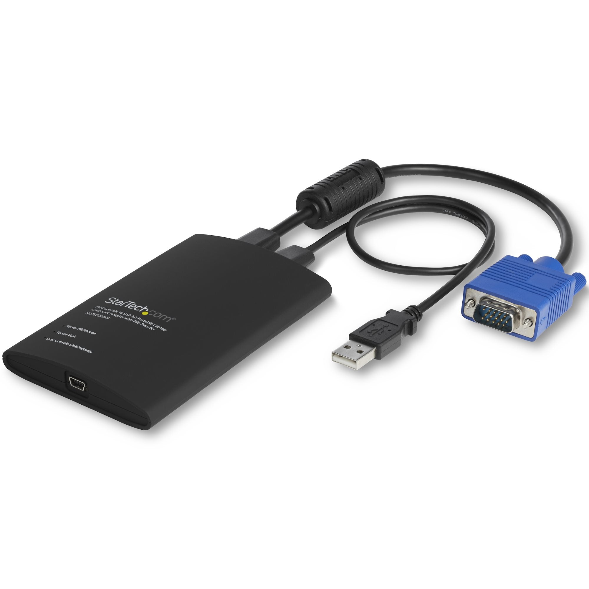 KVM Portable Crash Cart w/File Transfer