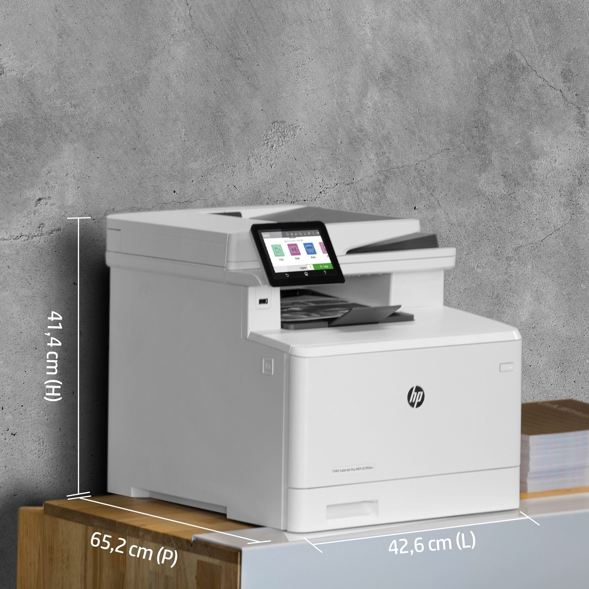 HP Color LaserJet Pro Imprimante multifonction M479dw, Impression, copie, numérisation, e-mail, Impression recto-verso  Numérisation vers e-mail/PDF  Chargeur a