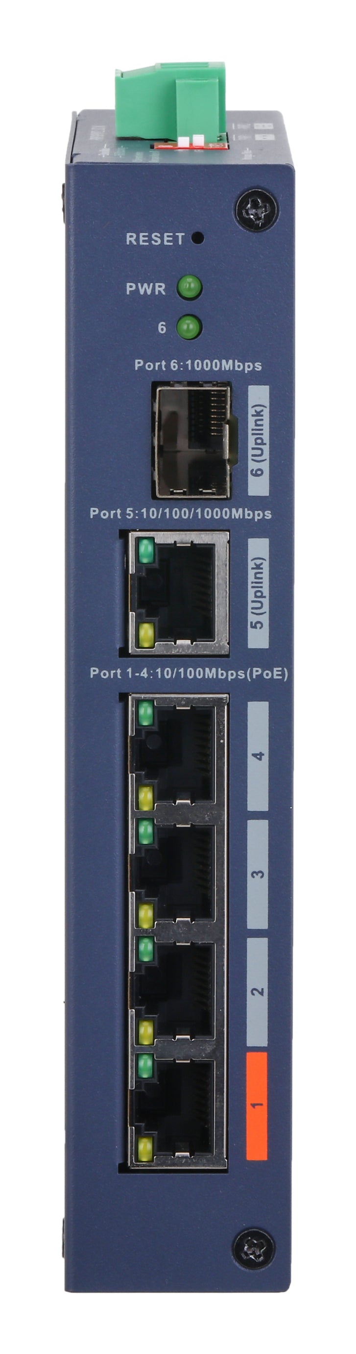 Dahua CHS4106-4ET-60 Commutateur PoE industriel 6 ports 4 PoE SFP