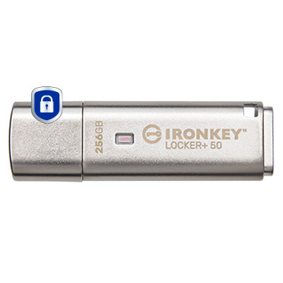 KINGSTON 256Go IronKey Locker Plus 50 AES Encryption USBtoCloud