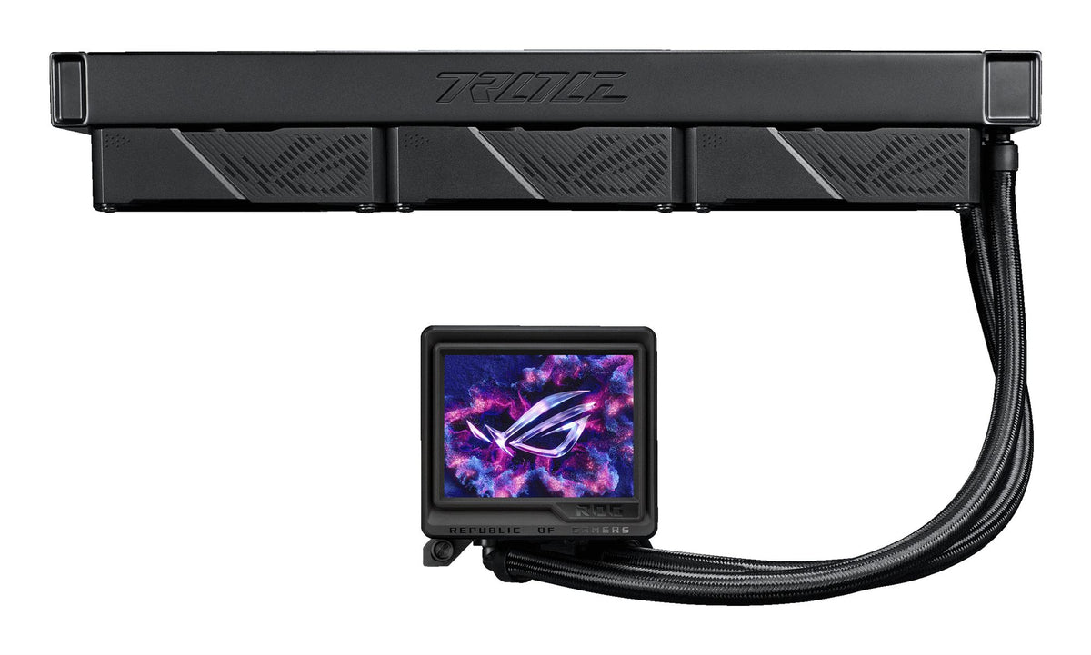 ASUS ROG Ryujin III 360 ARGB Extreme all-in-one liquid CPU cooler with Aseteks Emma Gen8 V2 pump