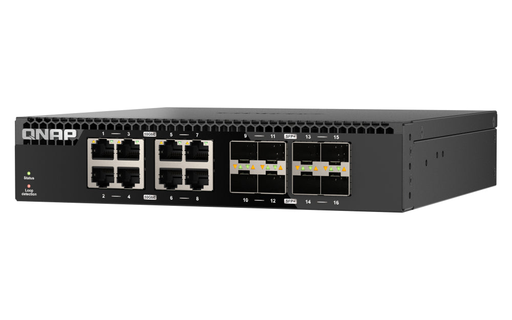 QNAP QSW-3216R-8S8T commutateur réseau Non-géré L2 10G Ethernet (100/1000/10000) Noir