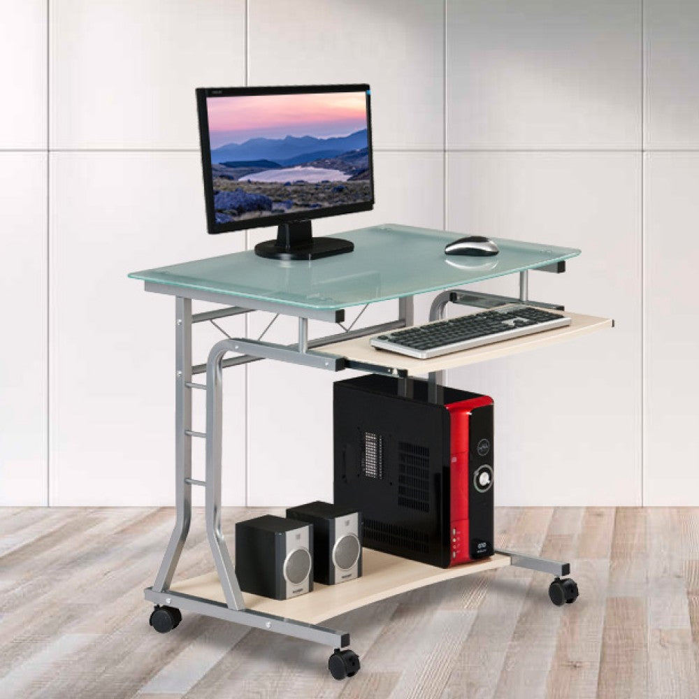 Techly ICA-TB 3791A Bureau d'ordinateur en verre
