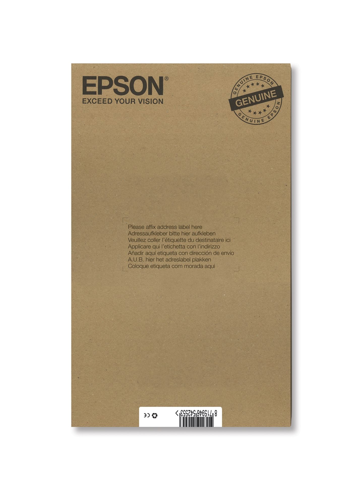 EPSON 3LB T0807 ink cartridge black and five colour standard capacity black and colour: 7.4ml 6-pack online packaging