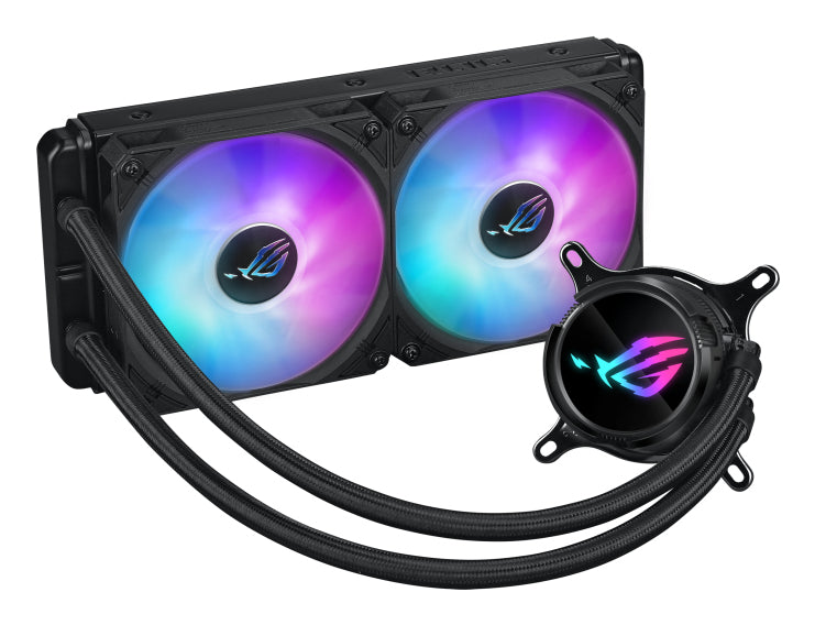 ASUS ROG Strix LC III 240 ARGB all-in-one CPU liquid cooler with 360 rotatable water block Premium ROG ARGB fans
