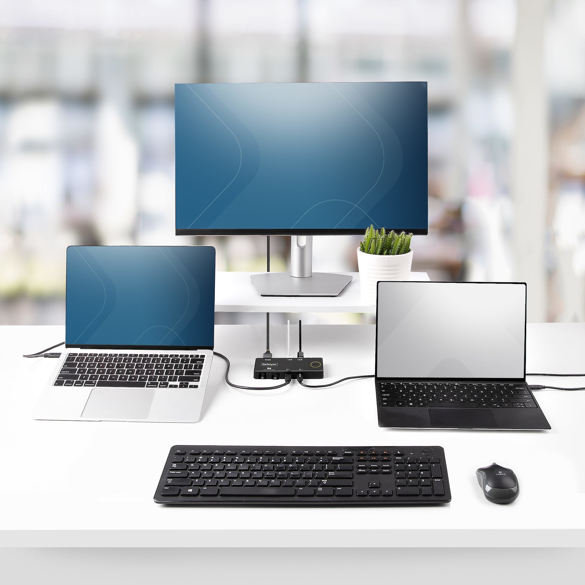 2-Port USB-C KVM Switch PD Pass-through