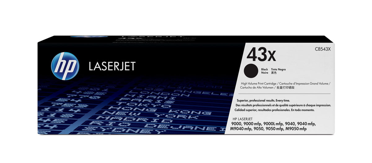 HP 43X original LaserJet original Toner cartridge C8543X black high capacity 30.000 pages 1-pack