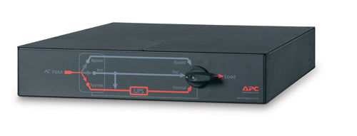 APC Service Bypass Panel Bypass switch rack-mountable AC 100/120V output connectors 8 2U 19 3.05m cord Black