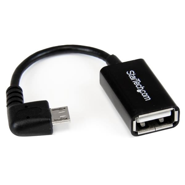 5in Right Angle Micro USB OTG Adapter