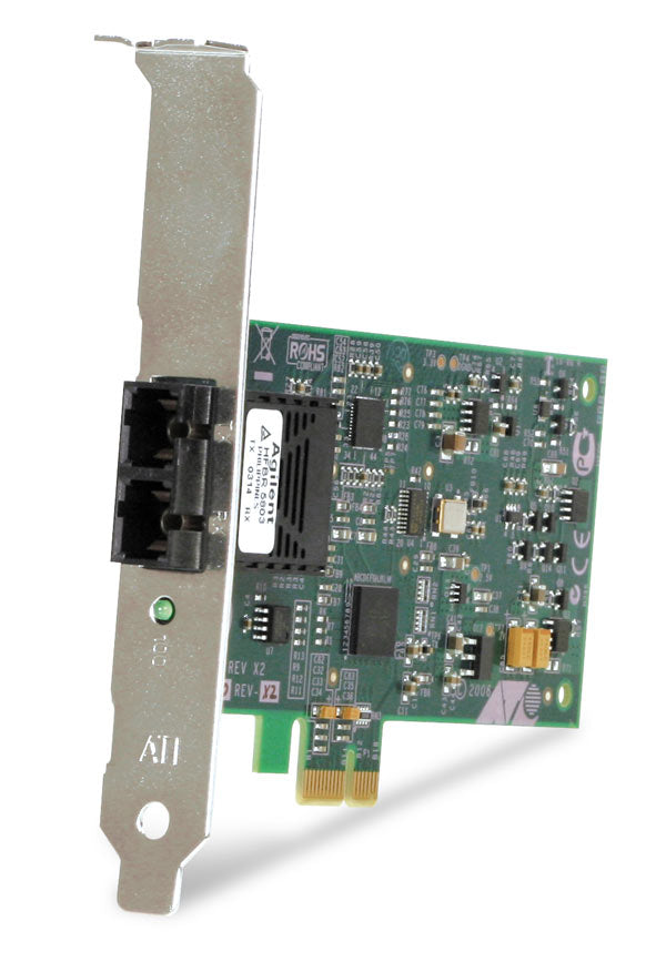 ALLIED 1x100BaseFX/SC PCI-Express NIC including standard and low profile mounting angle