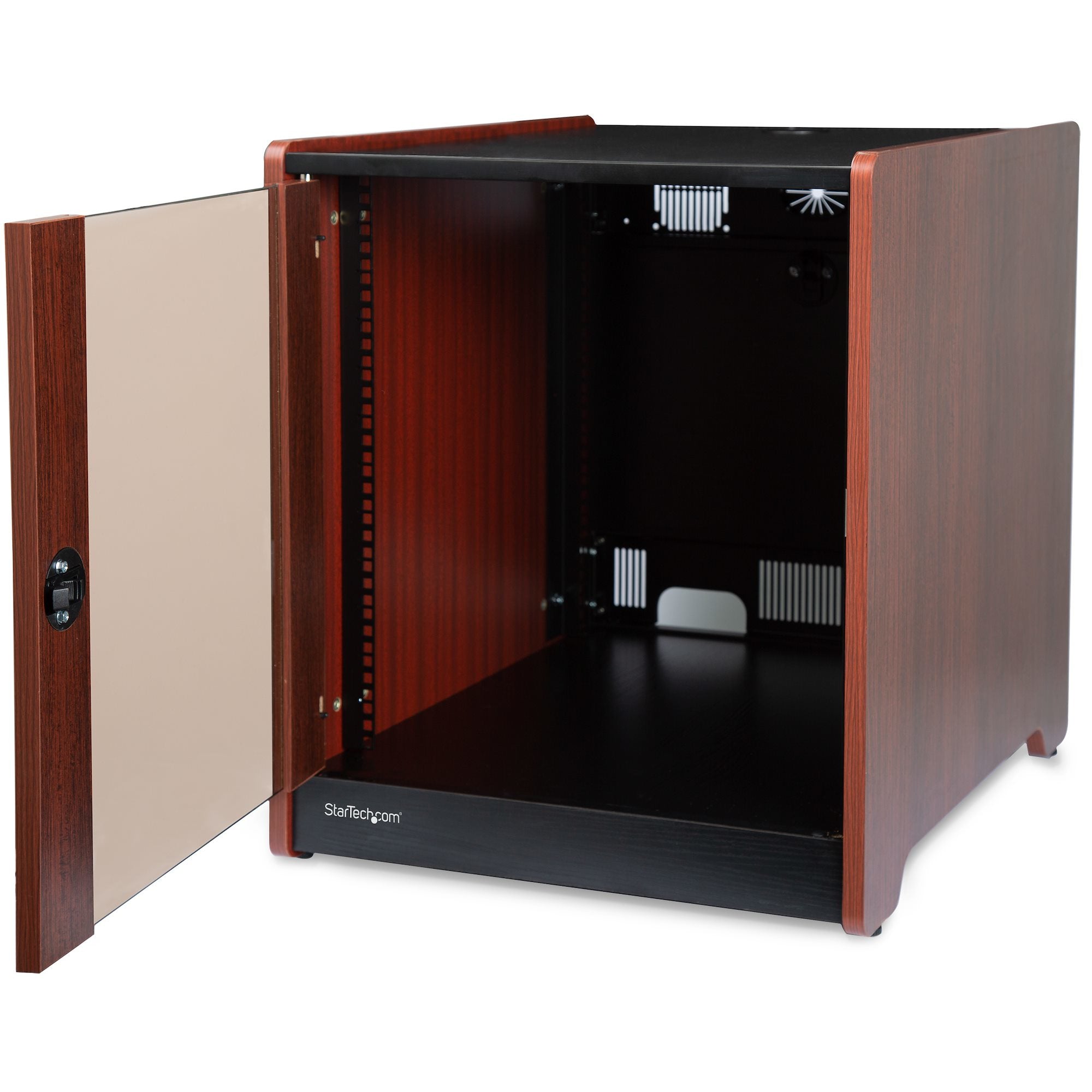 12U Office Server Cabinet w/Wood Finish
