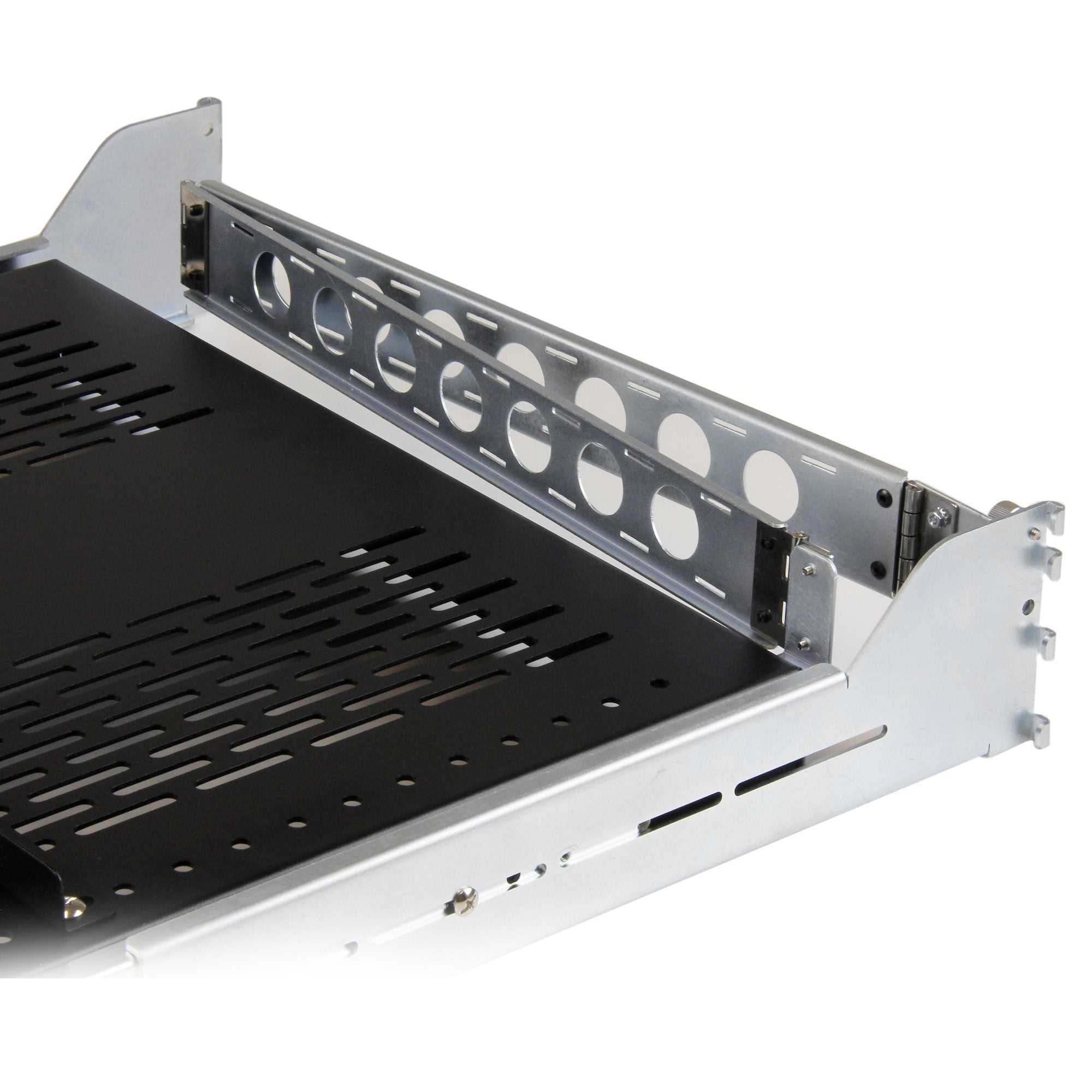 2U Adjustable Vented Sliding Rack Shelf