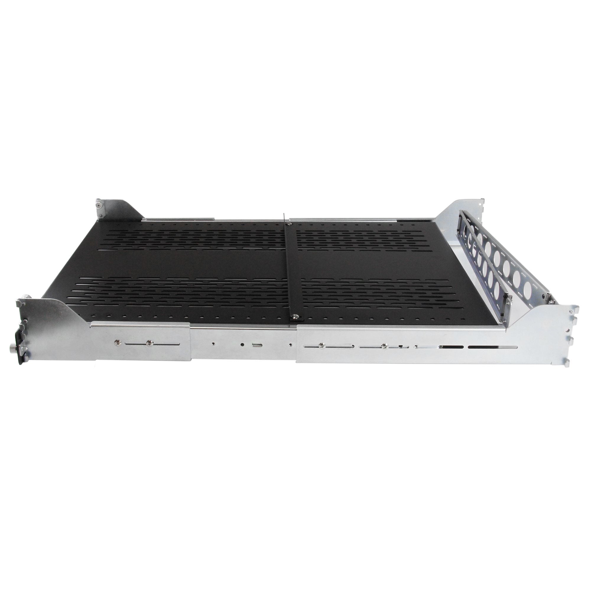 2U Adjustable Vented Sliding Rack Shelf