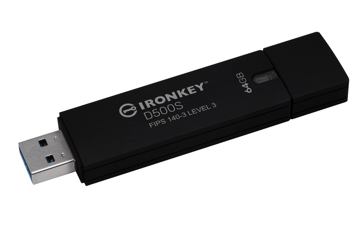 KINGSTON 64Go IronKey D500S FIPS 140-3 Lvl 3 Pending AES-256