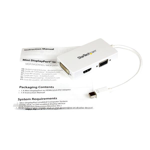 mDP to VGA/DVI/HDMI - 3-in-1 Adapter