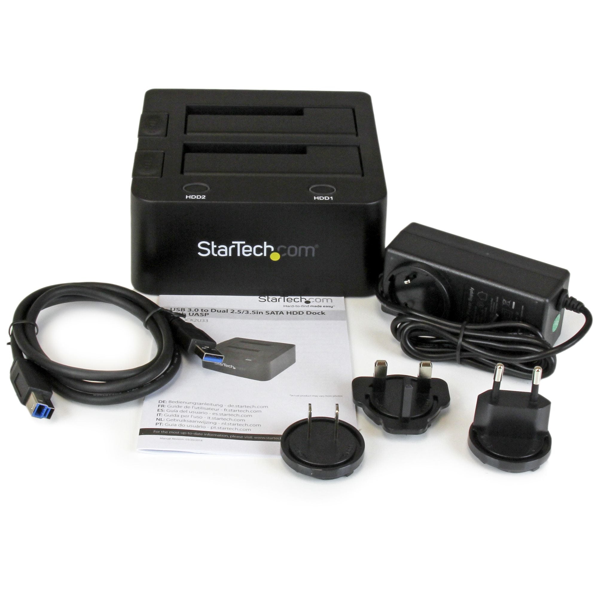USB 3.0 Dual SATA HDD/SSD Dock w/UASP