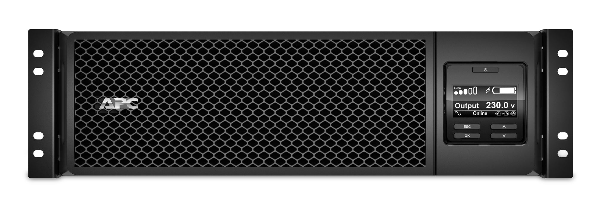 APC Smart-UPS SRT 5000VA RM UPS rack-mountable AC 230V 4500Watt 5000VA USB output connectors 12 3U Black