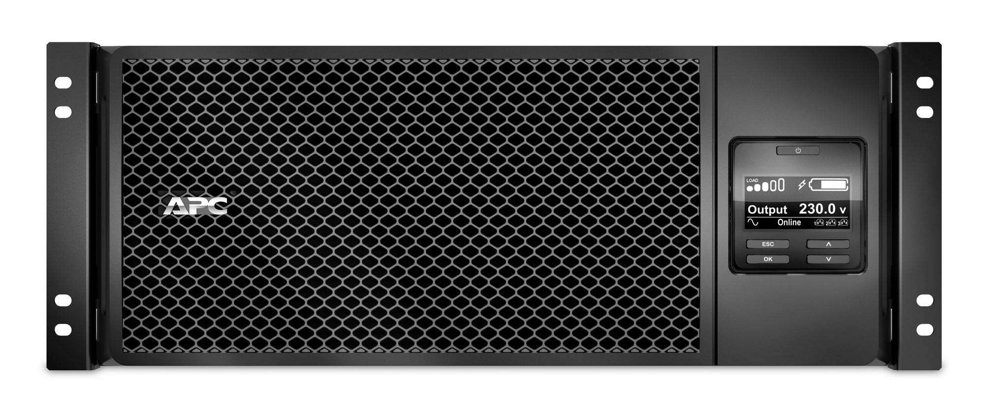 APC Smart-UPS SRT 6000VA RM UPS rack-mountable AC 230V 6000Watt 6000VA Ethernet 10/100 USB output connectors 13 4U Black