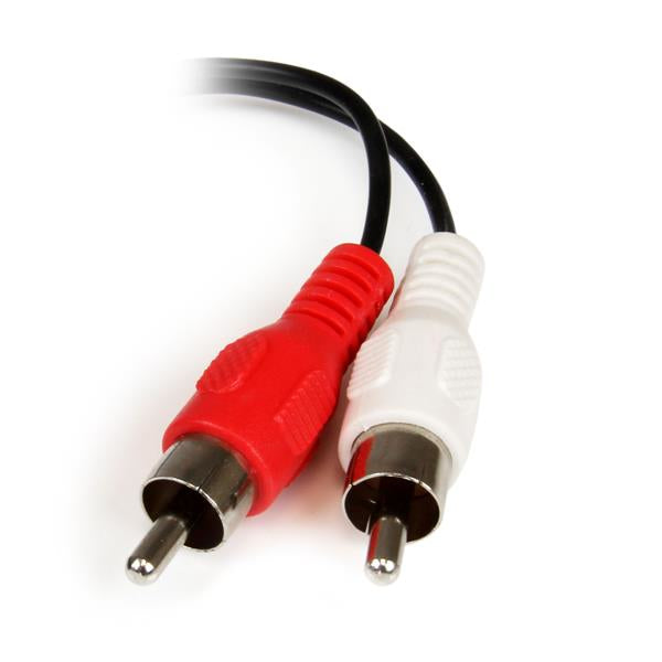 6in Stereo 3.5mm M to 2x RCA F Cable