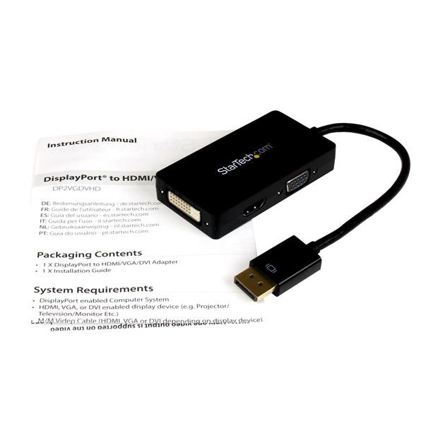 DisplayPort to VGA/DVI/HDMI Adapter