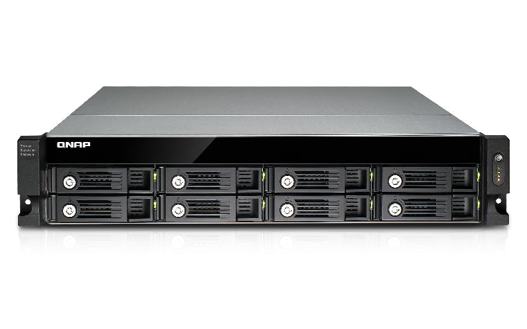 QNAP UX-800U-RP boîtier de disques Noir