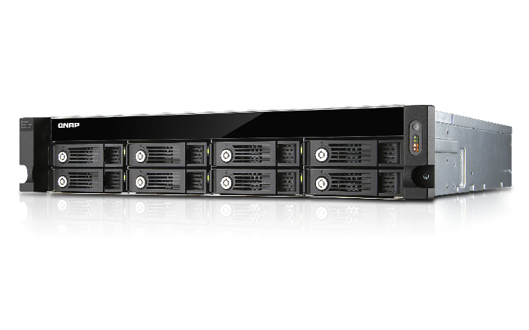 QNAP UX-800U-RP boîtier de disques Noir