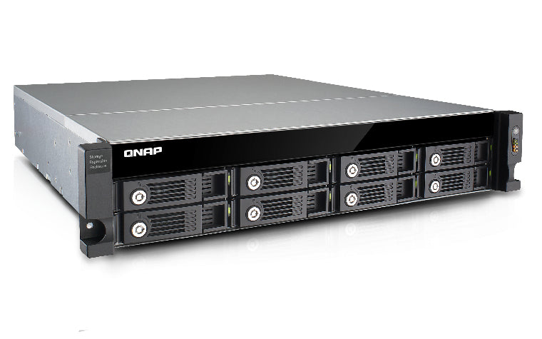 QNAP UX-800U-RP boîtier de disques Noir