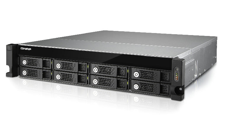 QNAP UX-800U-RP boîtier de disques Noir