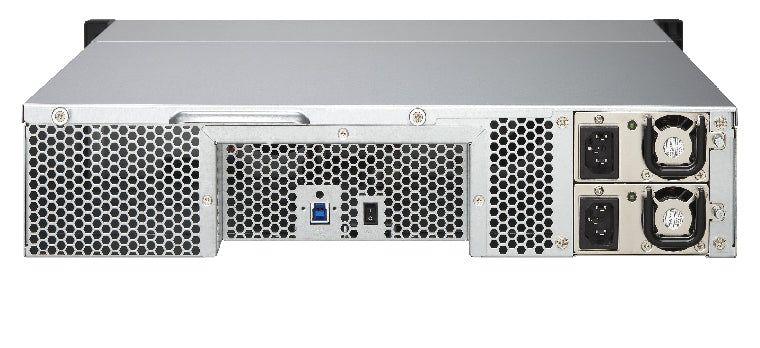 QNAP UX-1200U-RP boîtier de disques 0 To Rack (2 U) Noir