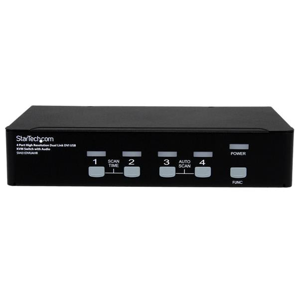 4 Port High Res USB DVI Audio KVM Switch