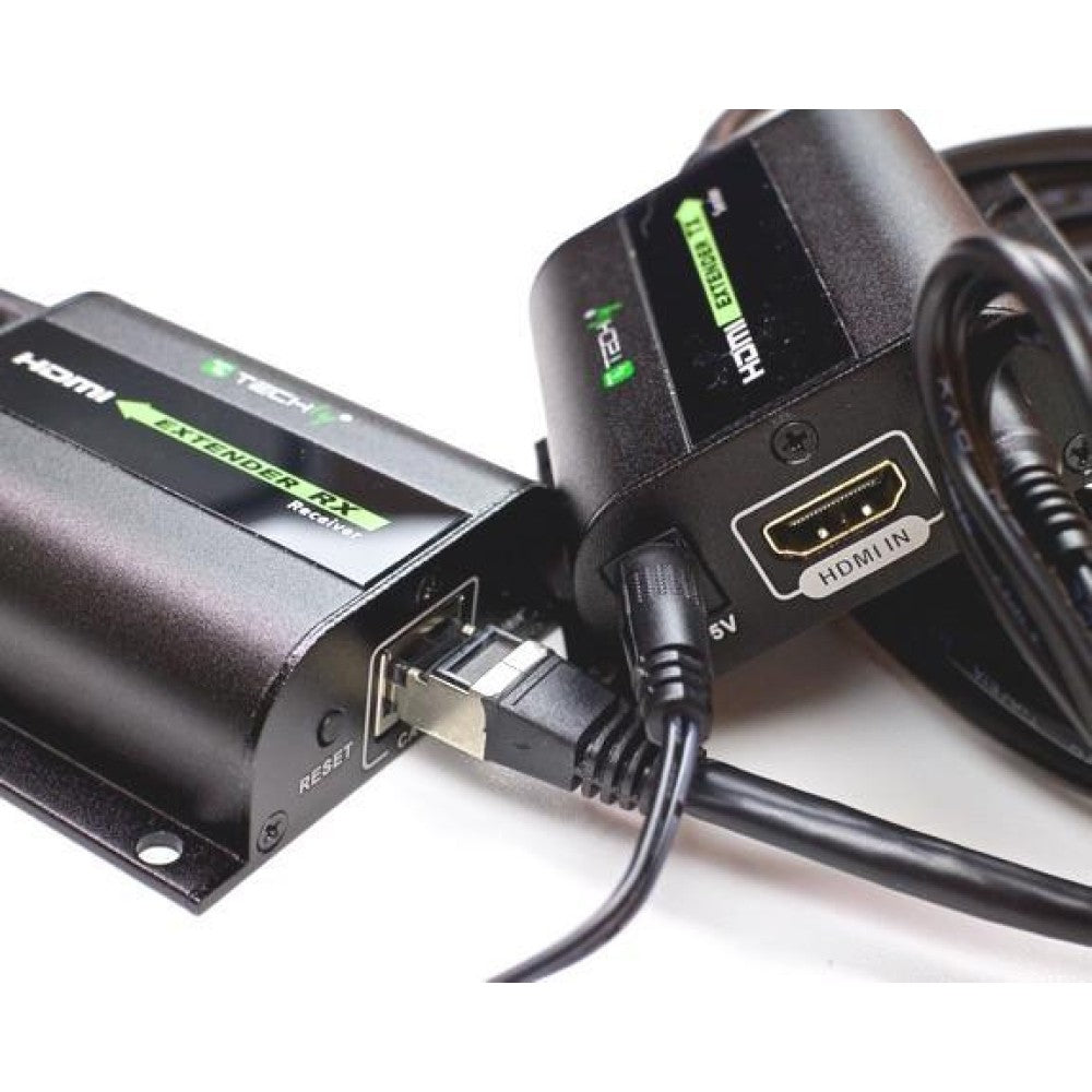 Techly IDATA EXT-E70I Extendeur HDMI 1080p60Hz jusqu'a 60m sur Cat6 avec IR