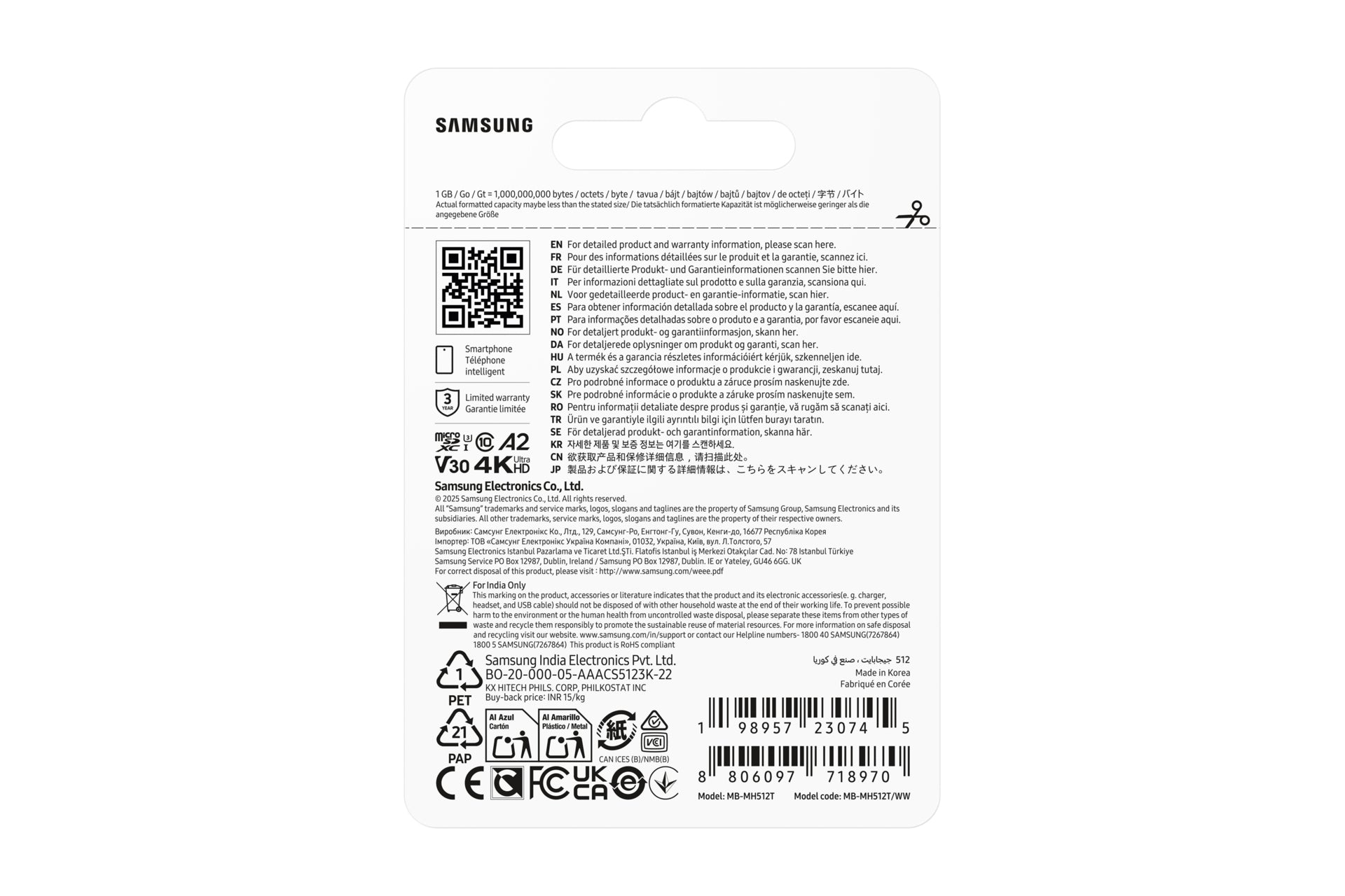 Micro SD T9 512GB