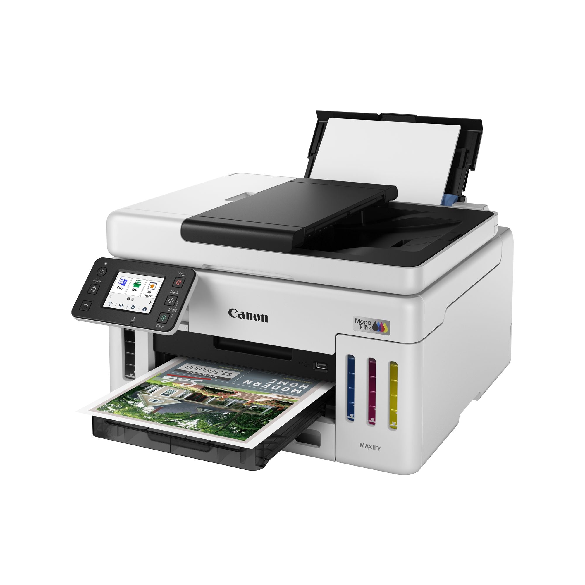CANON MAXIFY GX6150 MegaTank MFP colour inkjet CISS Legal 216x356mm A4 24ipm Print 350sheets USB Wi-Fi LAN