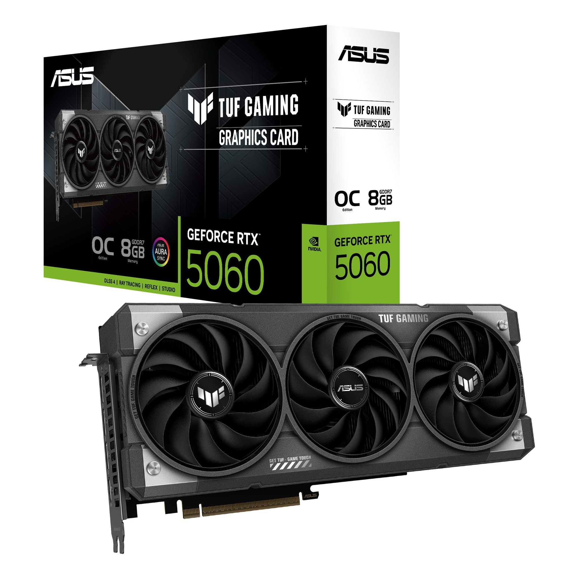 ASUS TUF Gaming GeForce RTX 5060 8Go GDDR7 OC Edition Gaming Graphics Card PCIe 5.0 HDMI/DP 2.1