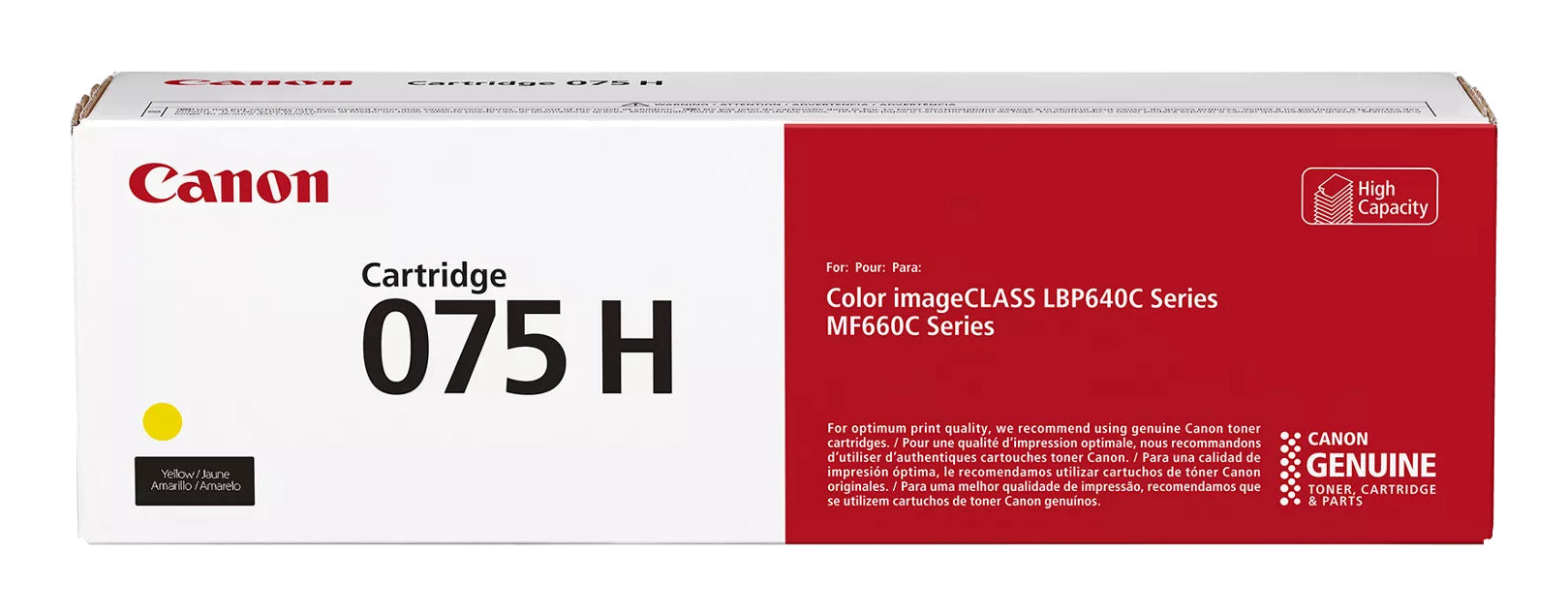 CANON Toner Cartridge 075 H Y