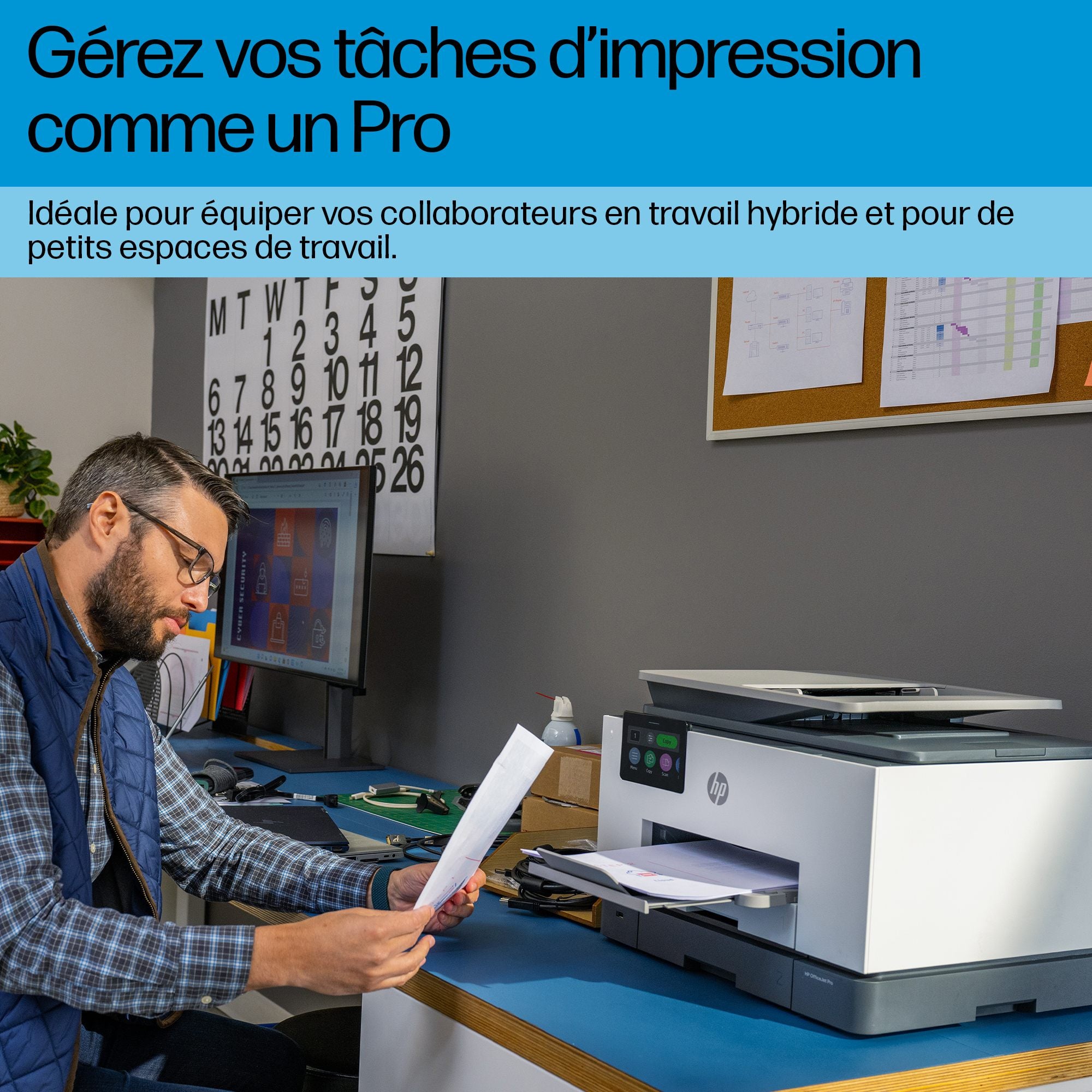 HP 4U561B#686 OfficeJet Pro 9130b Imprimante Couleur Tout-en-Un Sans Fil