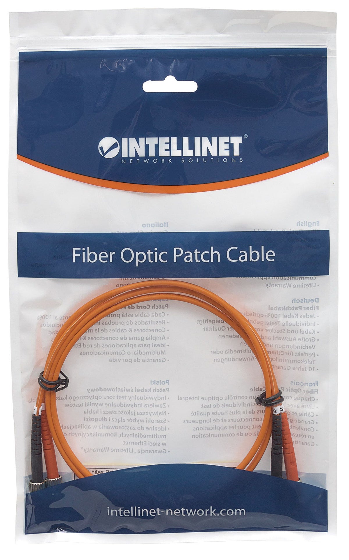 Intellinet 510325 câble de fibre optique 5 m ST OM1 Orange