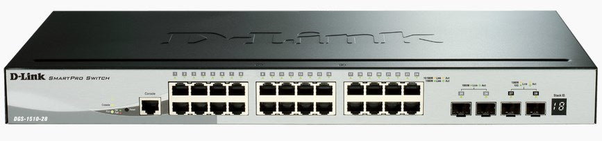 D-Link DGS-1510-28X Commutateur géré empilable Gigabit 28 ports avec 10G SFP+