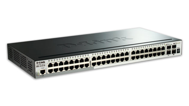 D-LINK 52-Port Smart Managed Gigabit Stack Switch 4x 10G dlink green 3.0 48x 10/100/1000Mbit/s TP RJ-45 Port 4x 10Gbit/s Fiber SFP+