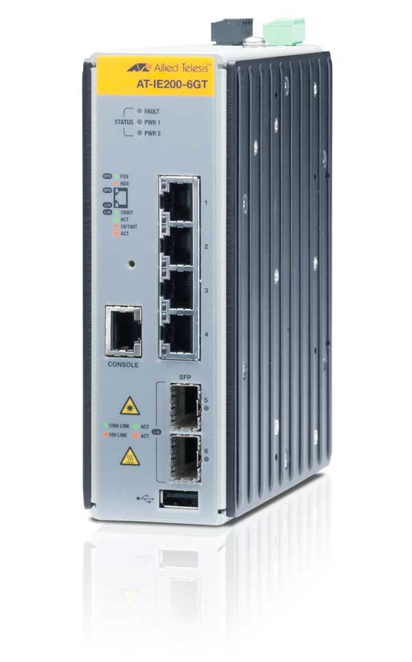 ALLIED TELESIS AT-IE200-6GT-80 Switch industriel Niv.2 4P Gigabit & 2 SFP