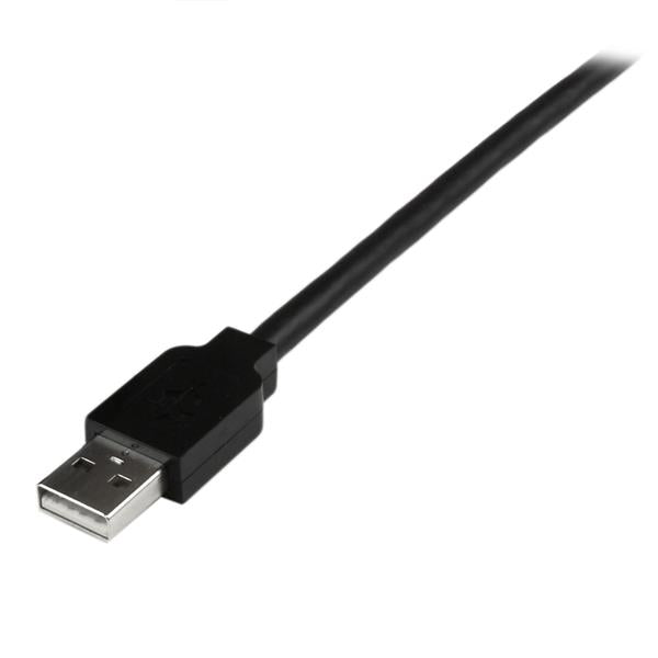 15m USB 2.0 Active Cable with 4 Port Hub