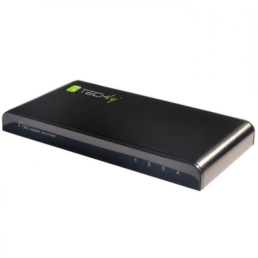 Techly IDATA HDMI-4K4 Répartiteur HDMI 1.4 4K@30Hz 1x4 Actif