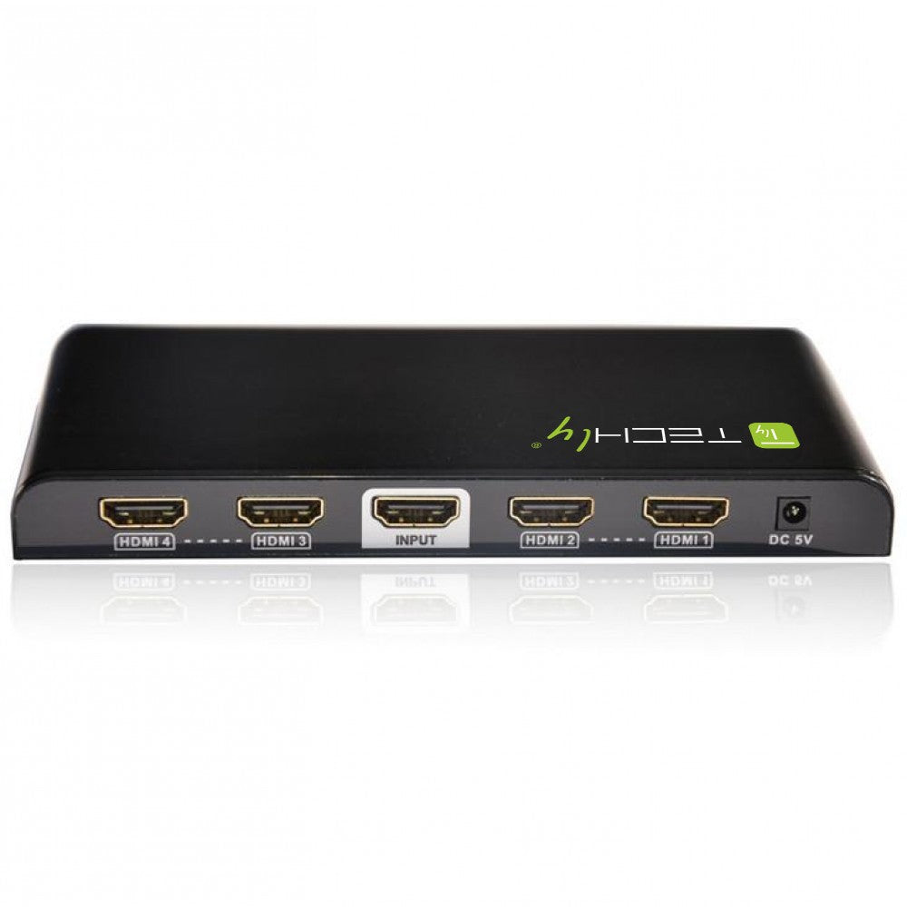 Techly IDATA HDMI-4K4 Répartiteur HDMI 1.4 4K@30Hz 1x4 Actif
