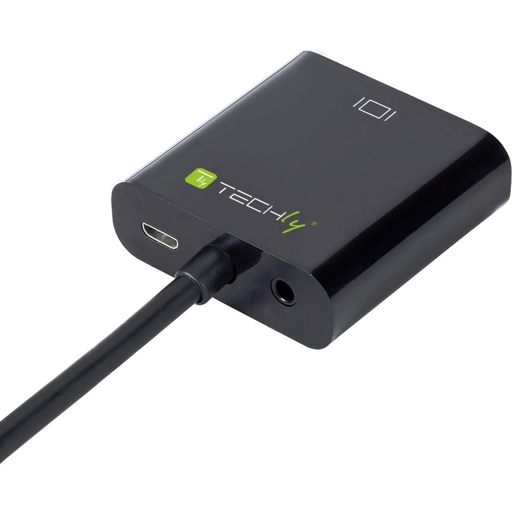 Techly IDATA HDMI-VGA2AU Adaptateur HDMI vers VGA D-sub 15 broches 1,8 m