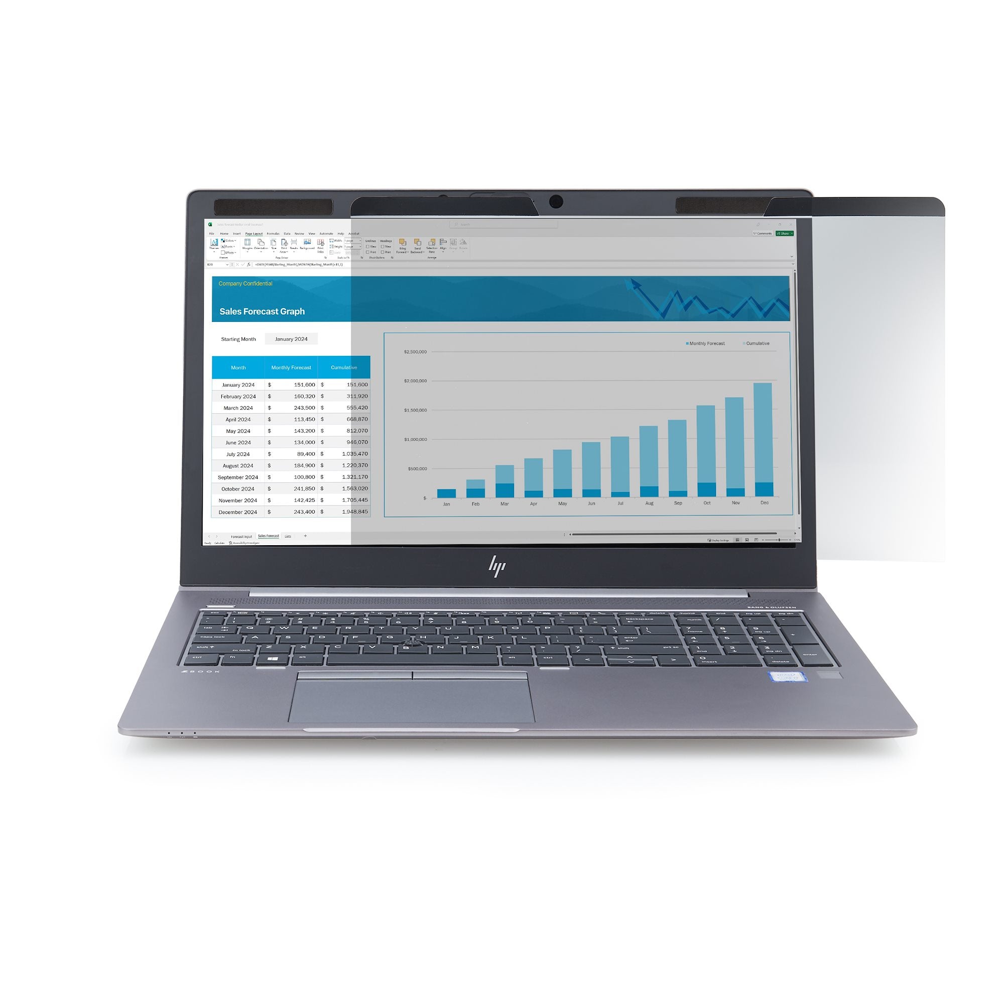 Magnetic Privacy Screen For 14" Laptop