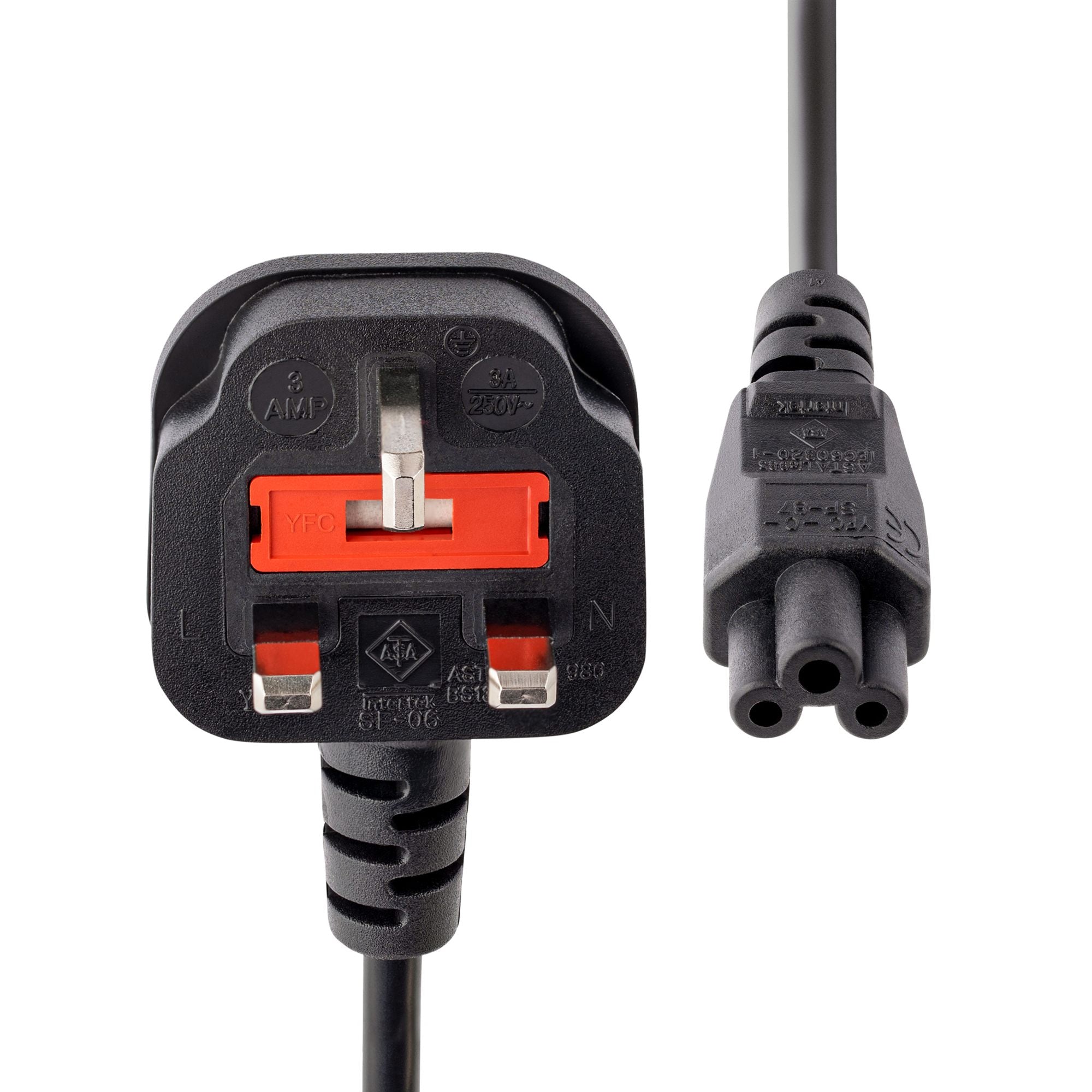 2m C5 UK Laptop Power Cord - BS-1363