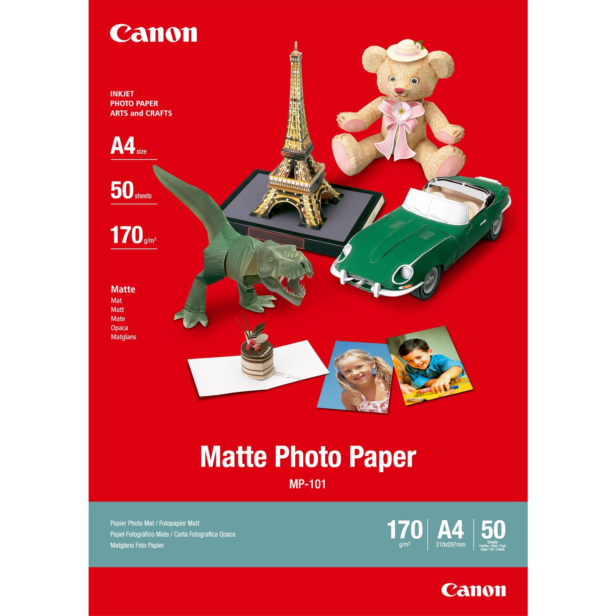 CANON MP-101 matte photo  papier 170g/m2 A4 50 feuilles pack de 1
