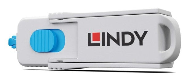 Lindy HDMI Port Blocker - 4 pieces + key, Blue